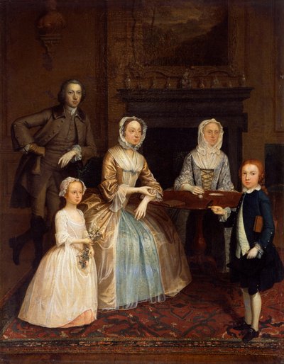 Bay ve Bayan Richard Bull ve ailesi, 1730-80 by Arthur Devis