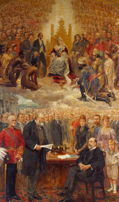 Britanya İmparatorluğunun Bir Alegorisi by Arthur Drummond