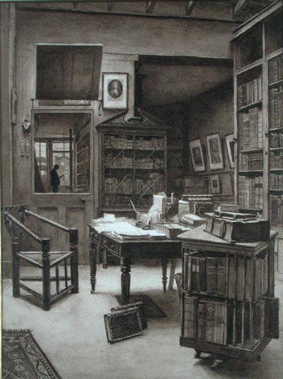Bir Kitapçının İç Mekanı by Arthur Ellis