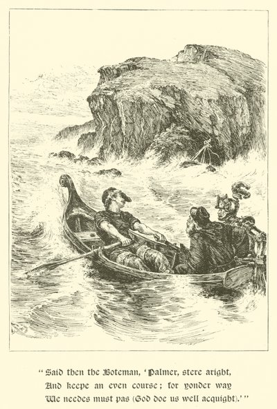 Sör Guyon, Kınama Kayası (gravür) by Arthur George Walker