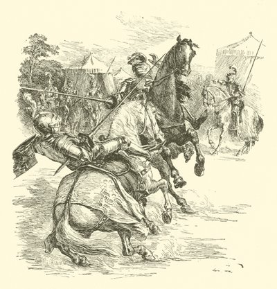 Britomart Efsanesi, Turnuva (gravür) by Arthur George Walker
