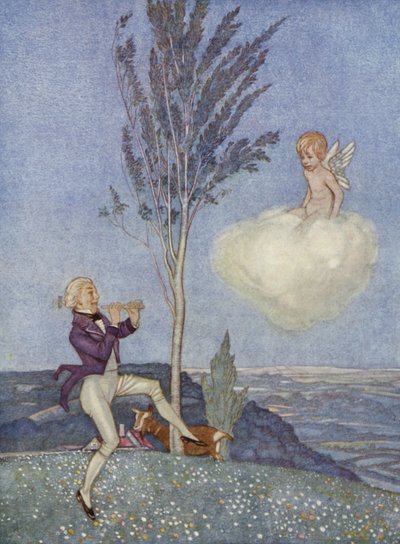 Vadilerden aşağı inen vahşi (renkli taş) by Arthur George Watts