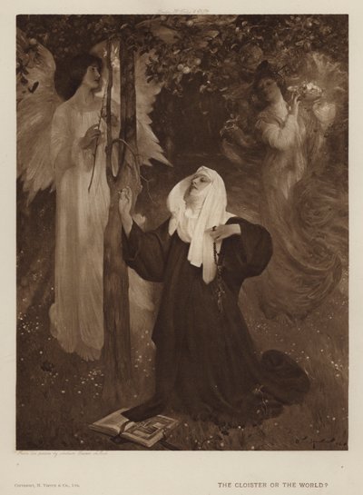 Manastır mı, Dünya mı? (lito) by Arthur Hacker