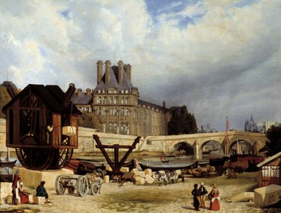 Tuileries ve Kraliyet Köprüsü. Arthur Henry Roberts