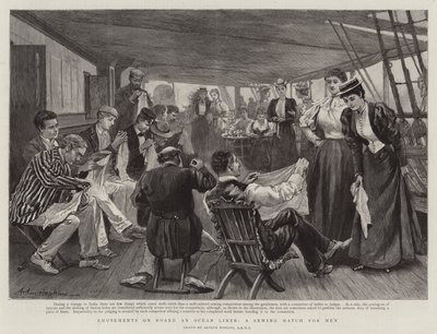 Bir Okyanus Gemisinde Eğlenceler, Erkekler İçin Bir Dikiş Maçı by Arthur Hopkins