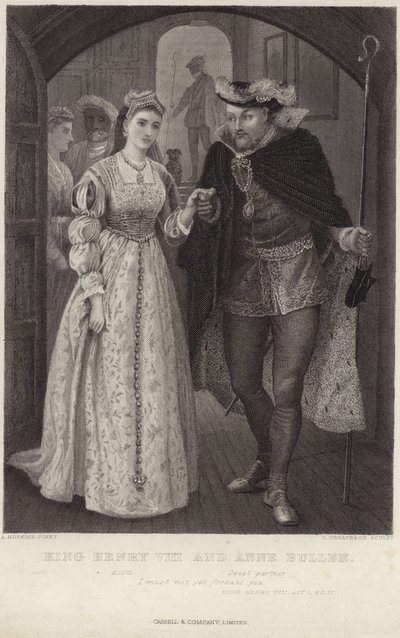 Kral Henry VIII ve Anne Bullen by Arthur Hopkins