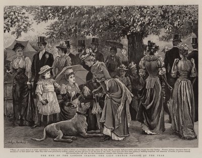 Londra Sezonunun Sonu, Yılın Son Kilise Geçit Töreni by Arthur Hopkins
