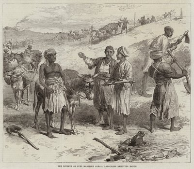 Süveyş Deniz Kanalı Kıstağı, İşçiler Dünyayı Kaldırıyor by Arthur Hopkins