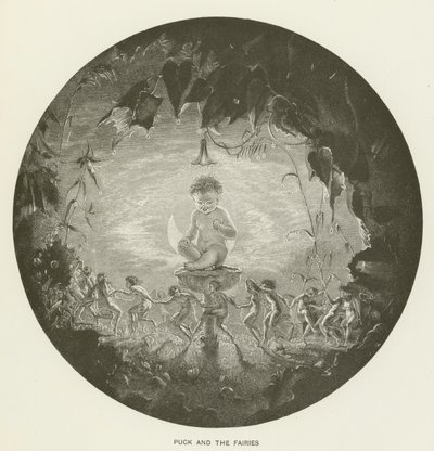 Puck ve periler by Arthur Hughes
