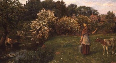 Sütçü Kız by Arthur Hughes