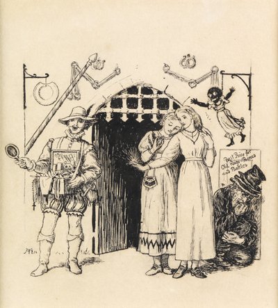 seyyar satıcının elması by Arthur Hughes