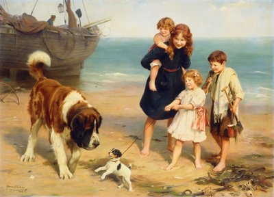 Yaz eğlencesi by Arthur John Elsley