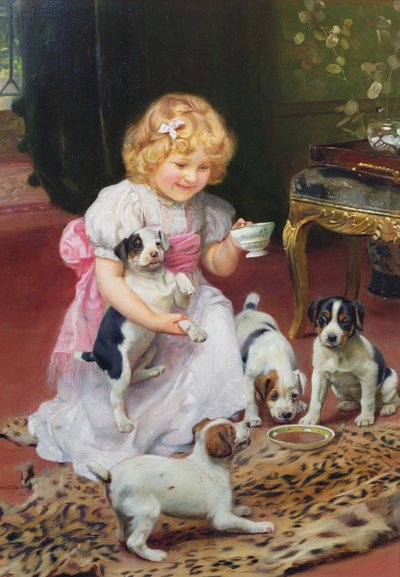 Çay zamanı by Arthur John Elsley