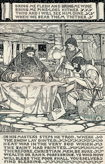 İyi Kral Wenceslas, 1895 by Arthur Joseph Gaskin