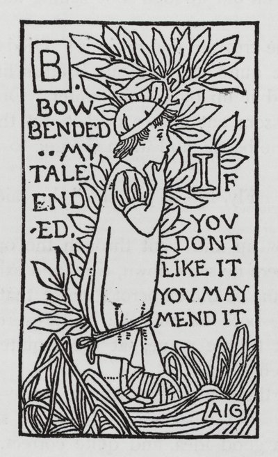 Hans Christian Andersen: Finis (lito) by Arthur Joseph Gaskin
