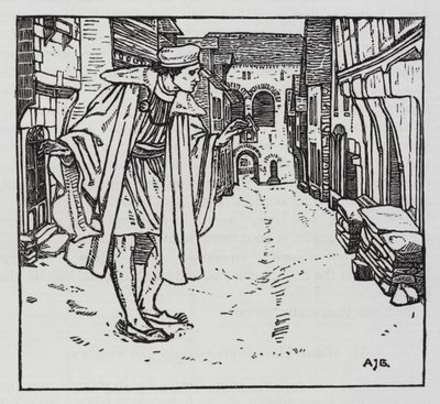 Hans Christian Andersen: Fortune Goloshes (lito) by Arthur Joseph Gaskin