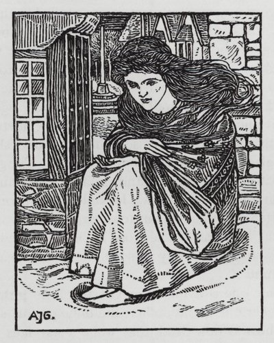 Hans Christian Andersen: Küçük Kibritçi Kız (taş) by Arthur Joseph Gaskin