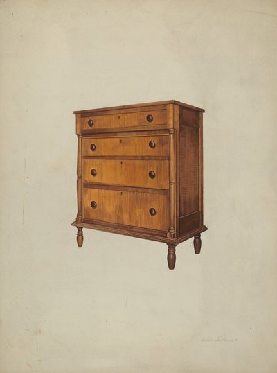 çekmeceli dolap by Arthur Mathews