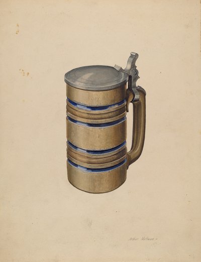 Taş ve Kalaylı Bira Kupa by Arthur Mathews