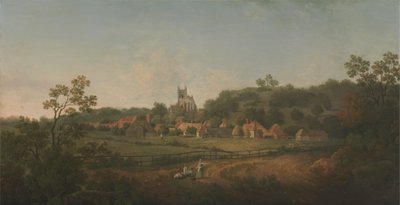 Hythe Köyü ve Kilisesi, Kent'in Uzaktan Görünümü by Arthur Nelson
