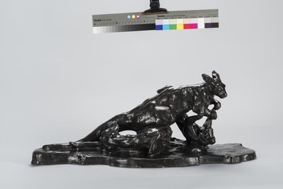 kanguru ve köpek by Arthur Putnam