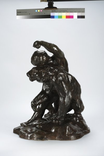 Puma ve Çocuk (bronz) by Arthur Putnam