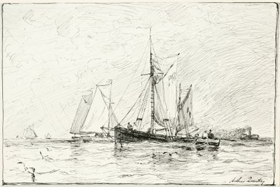 Trol Gemileri Plymouth, İngiltere by Arthur Quartley