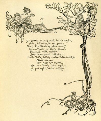 Bir yaz gecesi rüyası by Arthur Rackham