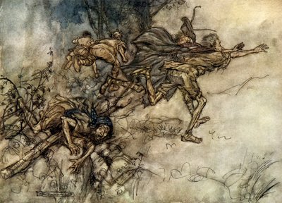 Bir yaz gecesi rüyası by Arthur Rackham