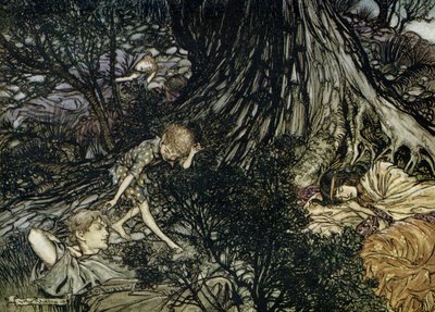 Bir yaz gecesi rüyası by Arthur Rackham