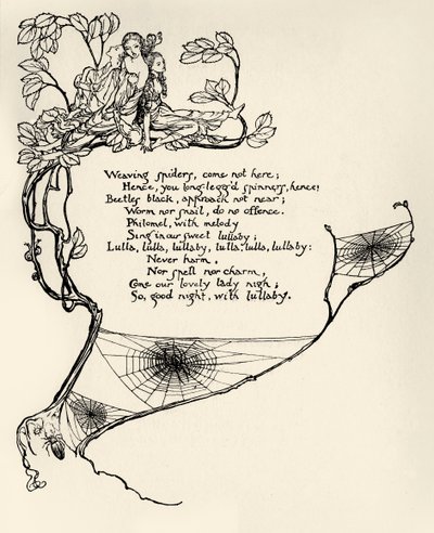Bir yaz gecesi rüyası by Arthur Rackham