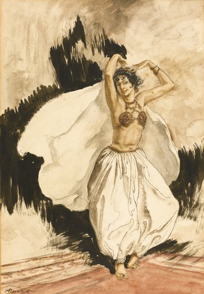 Anitra Dansı. Henrik Ibsen tarafından Peer Gynt için İllüstrasyon by Arthur Rackham