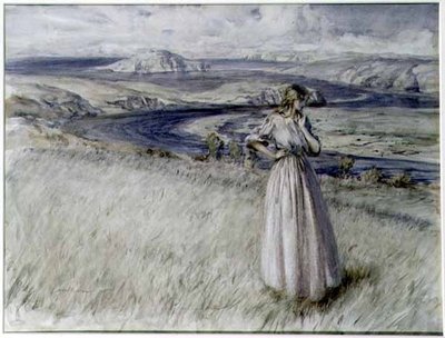 Bigbury Körfezi, Devon by Arthur Rackham