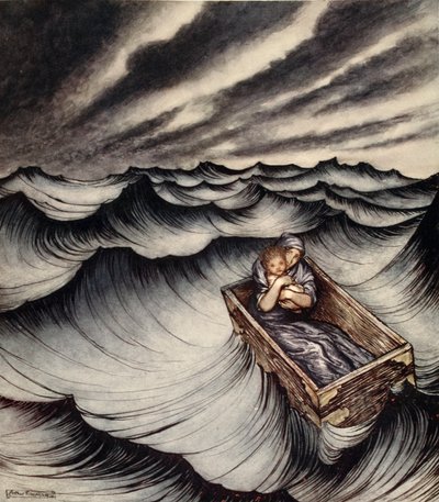 Danae çocuğunu sıkıca alkışladı, Nathaniel Hawthorne