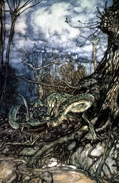 Ejderha by Arthur Rackham
