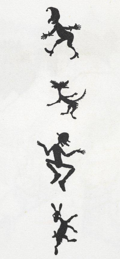 elfler ve köpekler by Arthur Rackham
