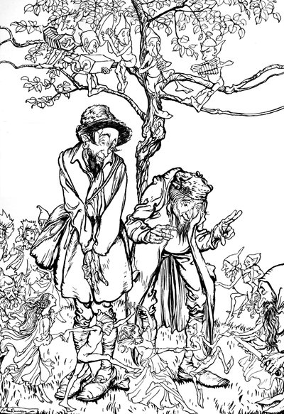 Küçük Kardeş ve Küçük Kız Kardeş, 1917, 1923 by Arthur Rackham