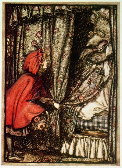 Kırmızı Başlıklı Kız by Arthur Rackham