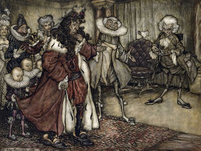 Kralı hazırlamak, by Arthur Rackham