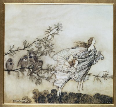 Periler Tiff with the Birds, 1906 yılında Peter Pan için Kensington Gardens