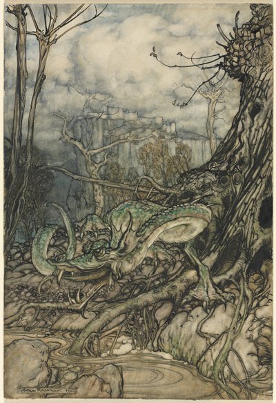 Yeşil Ejderha by Arthur Rackham