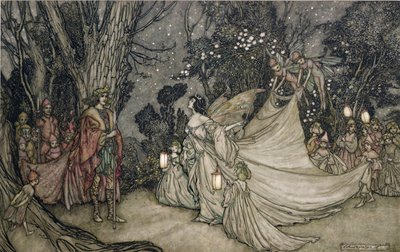Oberon ve Titania'nın Buluşması by Arthur Rackham
