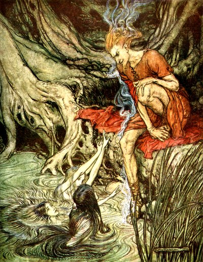 Rhinegold Das Rheingold by Arthur Rackham