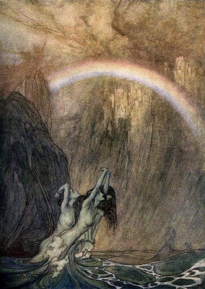 Rhinegold Das Rheingold by Arthur Rackham