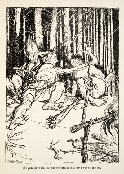 Dev, yanında oturana, Little Brother & Little Sister and Other Tales by the Brothers Grimm, pub.1917