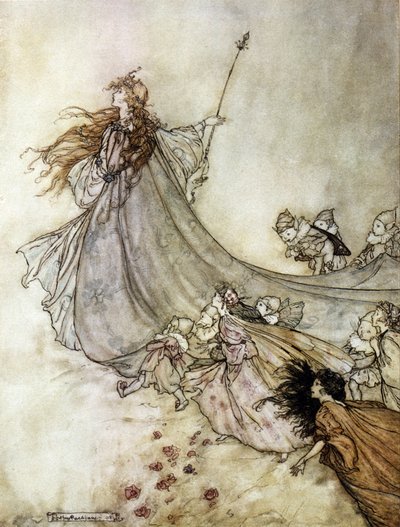 Titania ücretlerin kraliçesi. William SHAKESPEARE