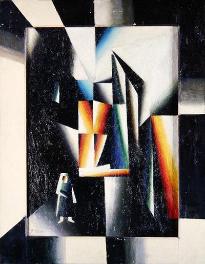 Bölünmüş ve Prizmatik Sokak by Arthur Segal
