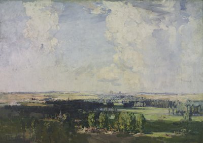 Amiens, batının anahtarı, 1928 by Arthur Streeton