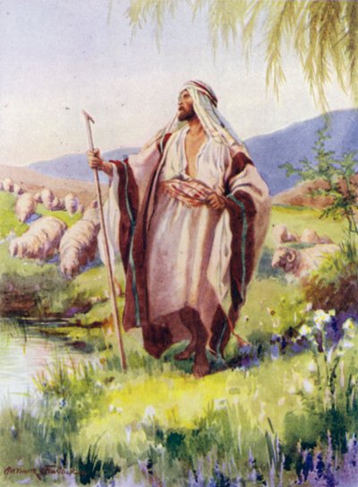 Rab benim çobanımdır (renkli taş) by Arthur Twidle