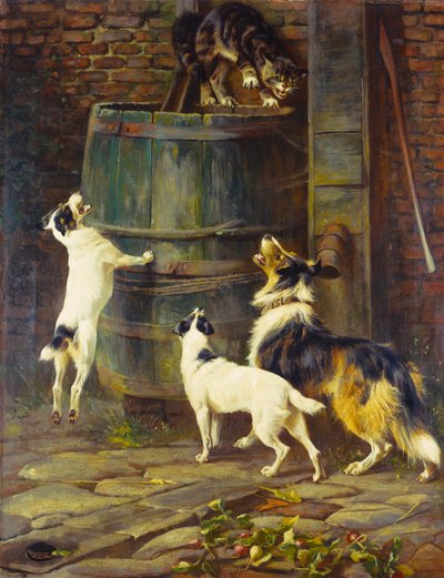 Sadece Oynamak İstiyoruz (tuval üzerine yağlı boya) by Arthur Wardle